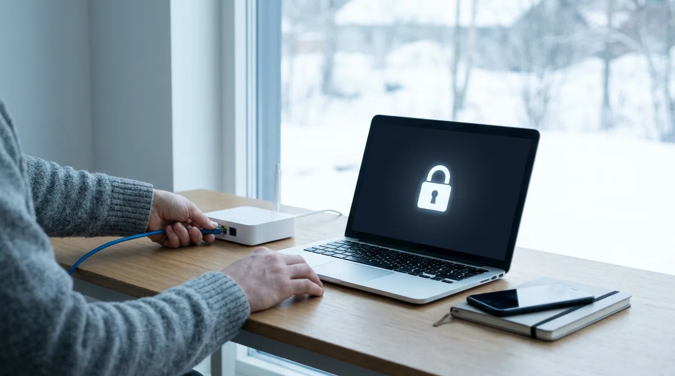 Praktisk illustrasjon av cyberangrep som del av hendelser som kan påvirke hverdagen hjemme.