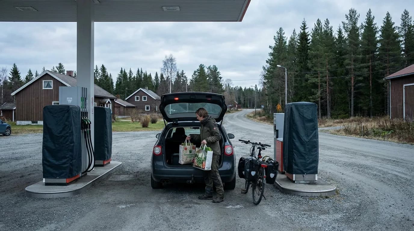 Praktisk illustrasjon av drivstoffmangel som del av hendelser som kan påvirke hverdagen hjemme.