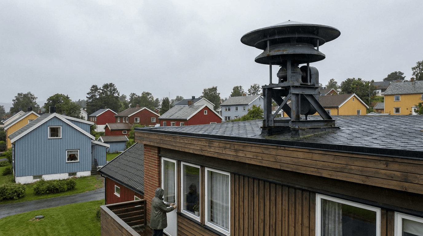 Praktisk illustrasjon av flyalarm som del av varsling og kommunikasjon hjemme.