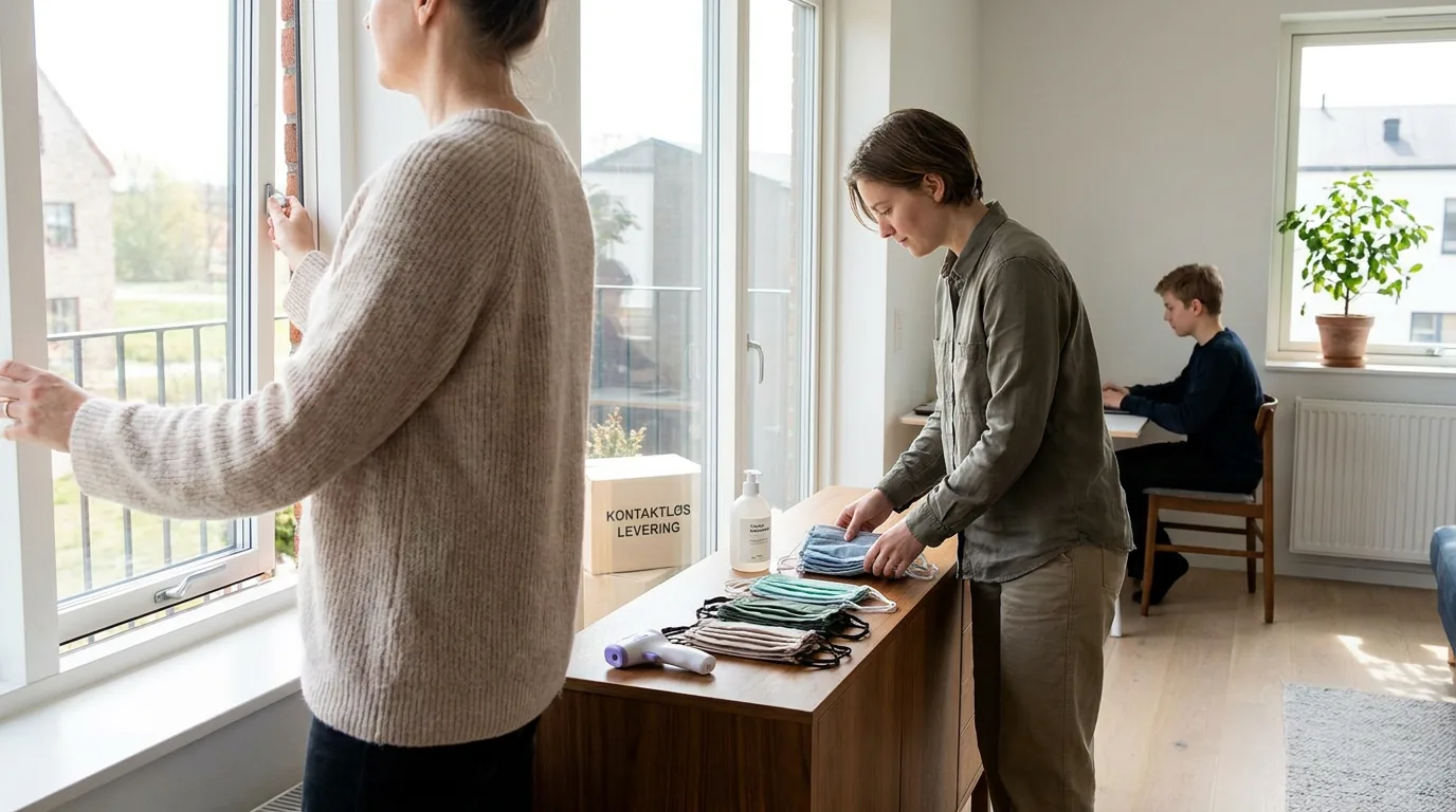 Praktisk illustrasjon av pandemi som del av hendelser som kan påvirke hverdagen hjemme.