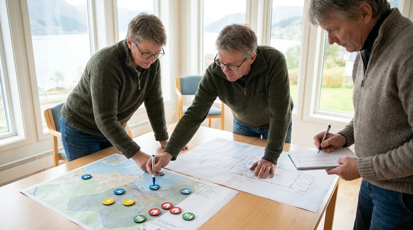 Praktisk illustrasjon av ros-analyse som del av grunnleggende egenberedskap hjemme.
