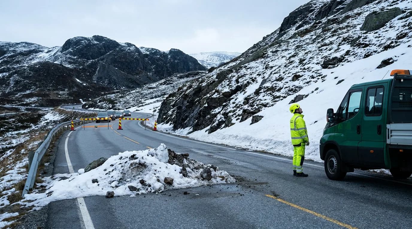 Praktisk illustrasjon av skred som del av hendelser som kan påvirke hverdagen hjemme.