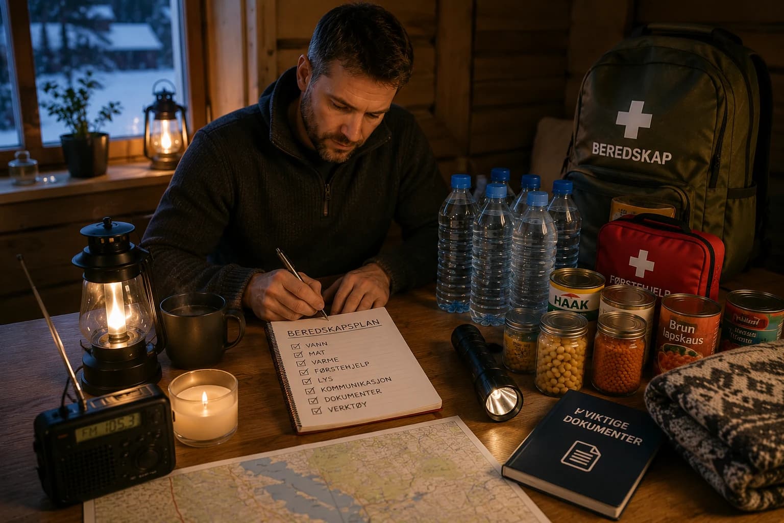 Alternativ illustrasjon for ordlistesiden om beredskapsplan på Forsvarlig.no.