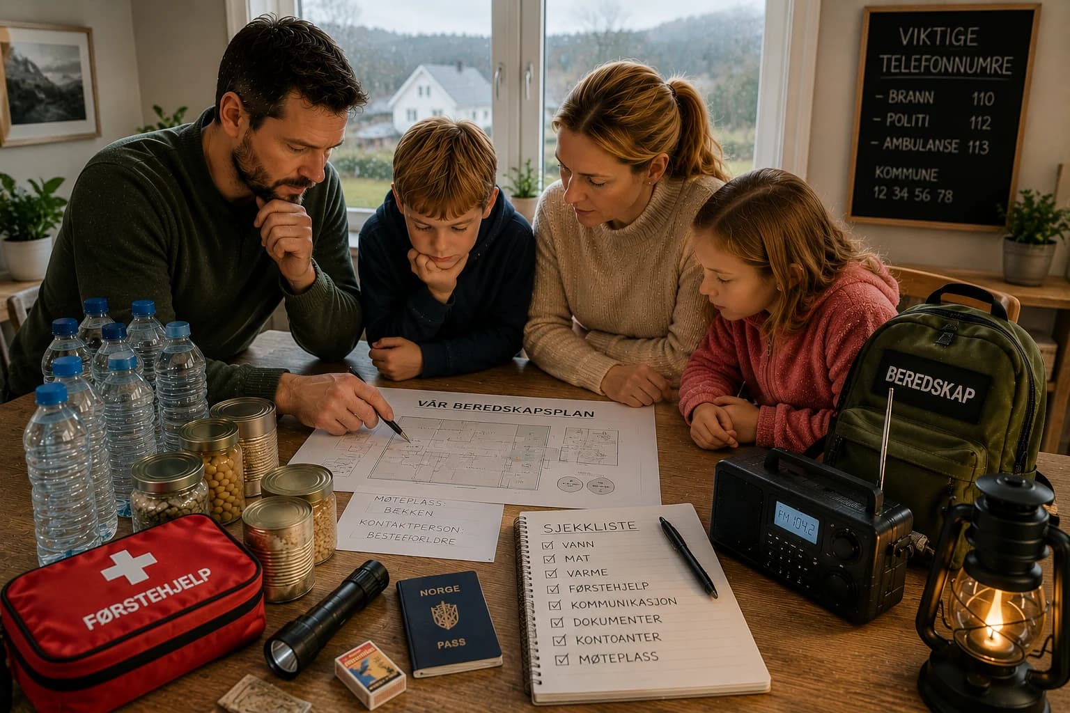 Alternativ illustrasjon for ordlistesiden om evakueringsplan på Forsvarlig.no.