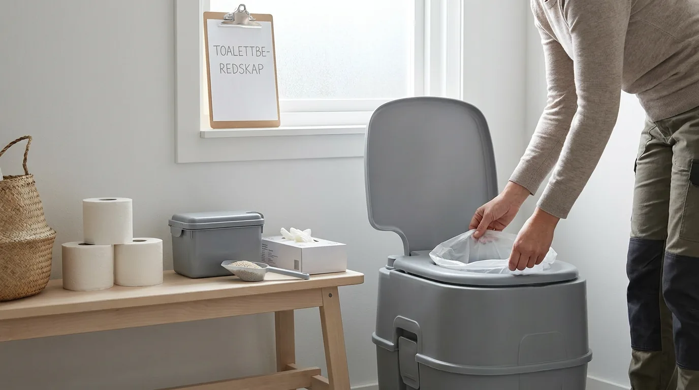 Praktisk illustrasjon av toalettberedskap som del av helse og hygiene hjemme.